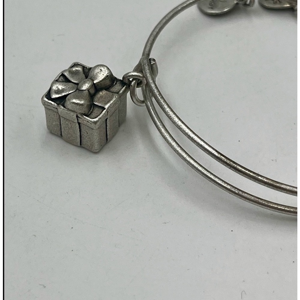 Alex and Ani Gift Box Charm Bangle Expandable Bracelet‎